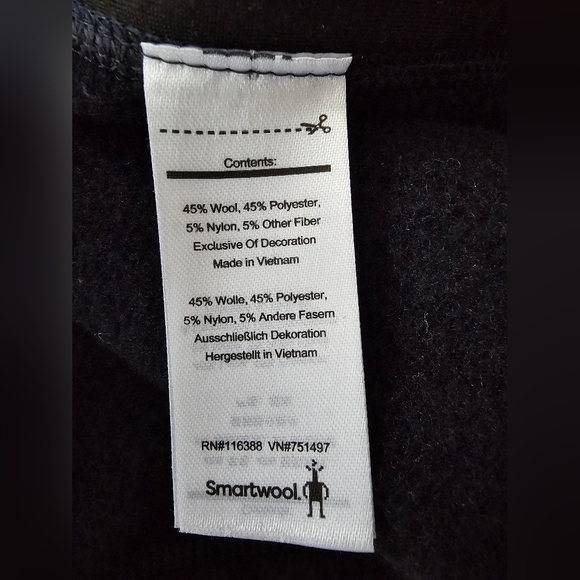 GUC Smartwool Wool Blend Navy Men's Hudson Trail Vest - Picture 3 of 12